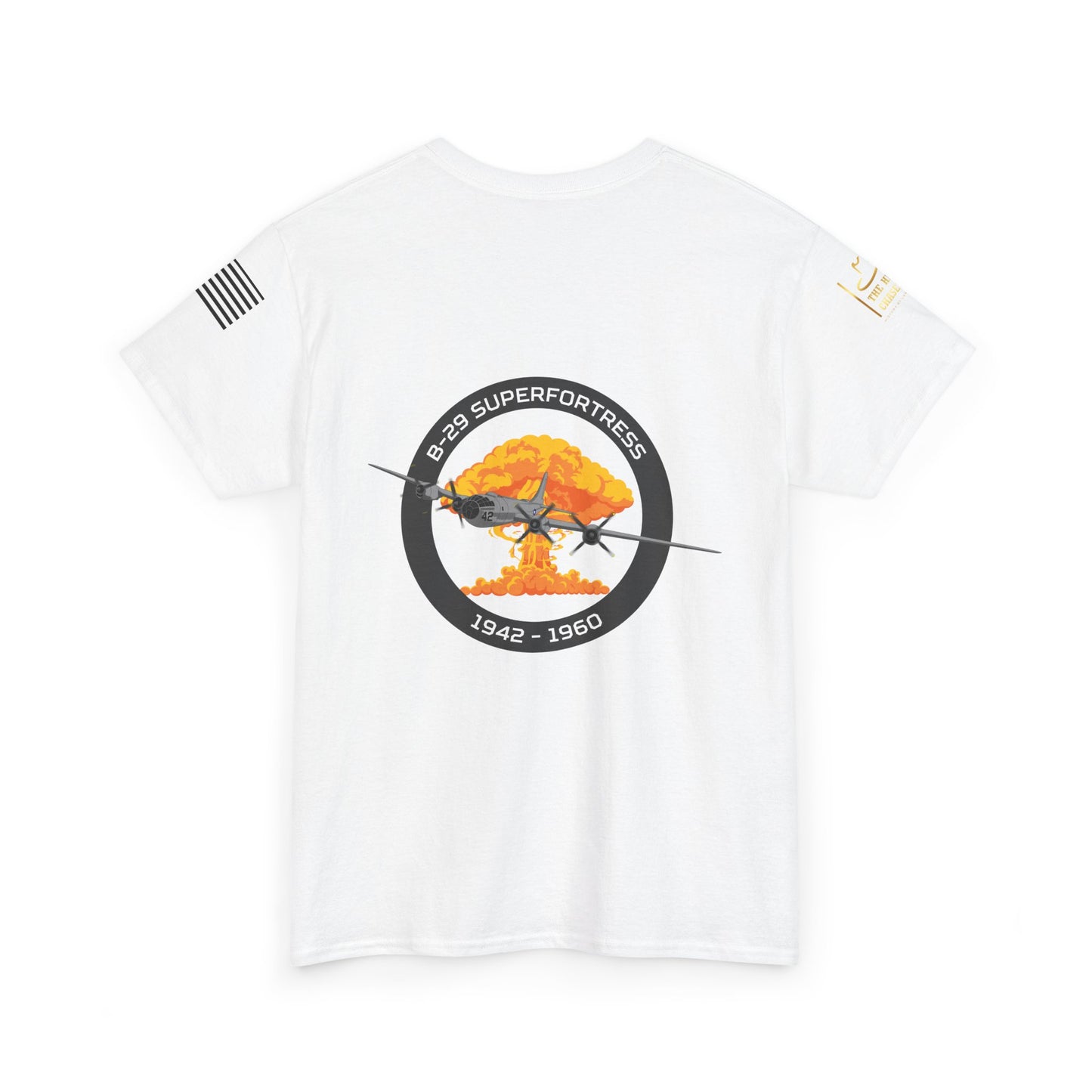 Soar Through History – B-29 Superfortress Unisex Heavy Cotton Tee