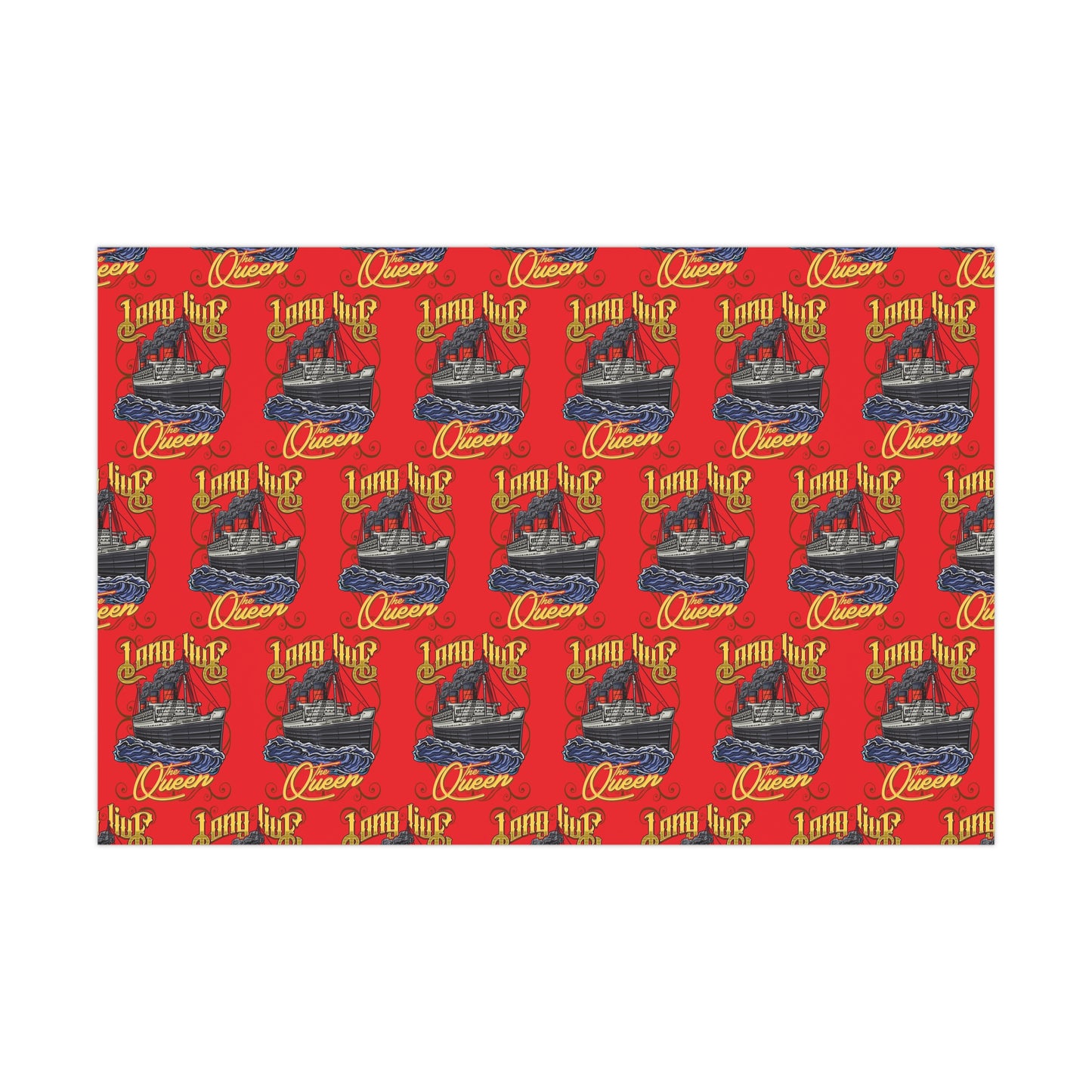 Wrap History in Elegance – RMS Queen Mary Gift Wrap Paper