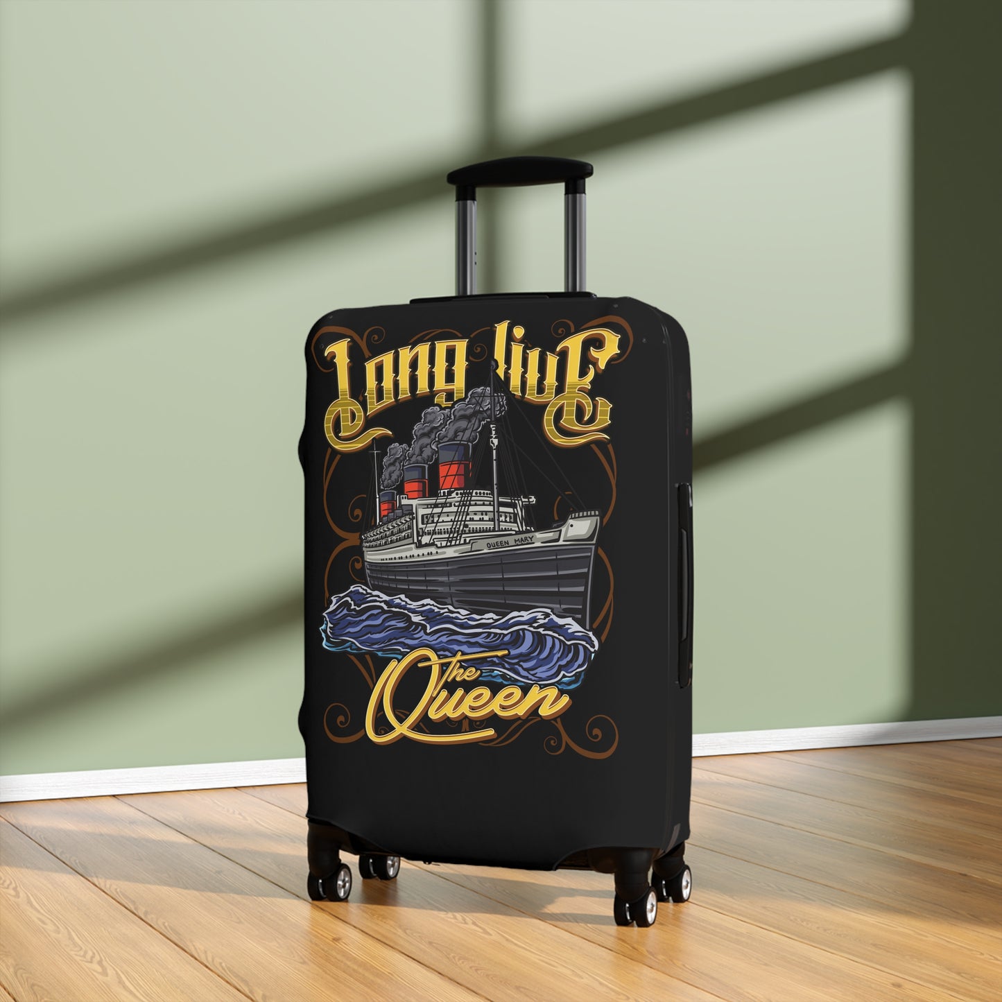 Long Live the Queen Luggage Cover (Black)