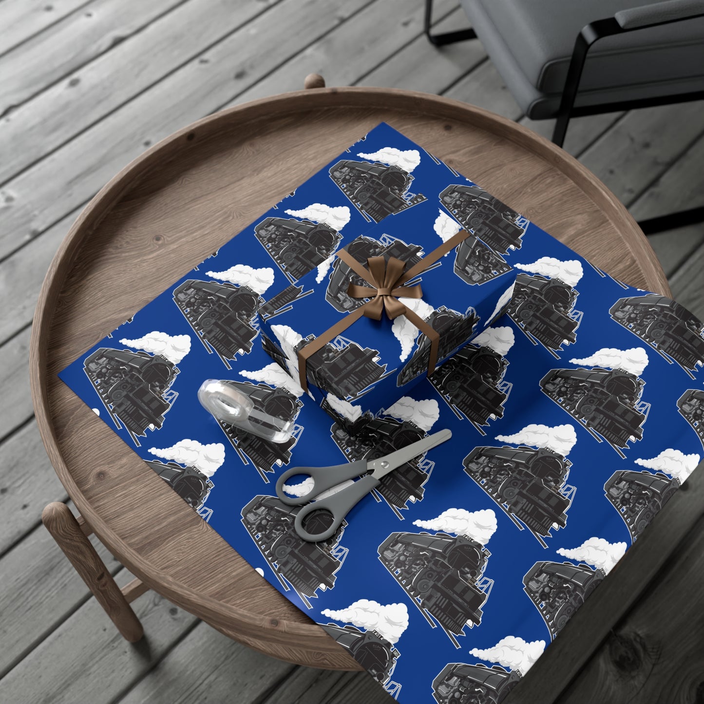 Vintage Train Big Boy Gift Wrap Paper - Perfect for Holidays & Celebrations