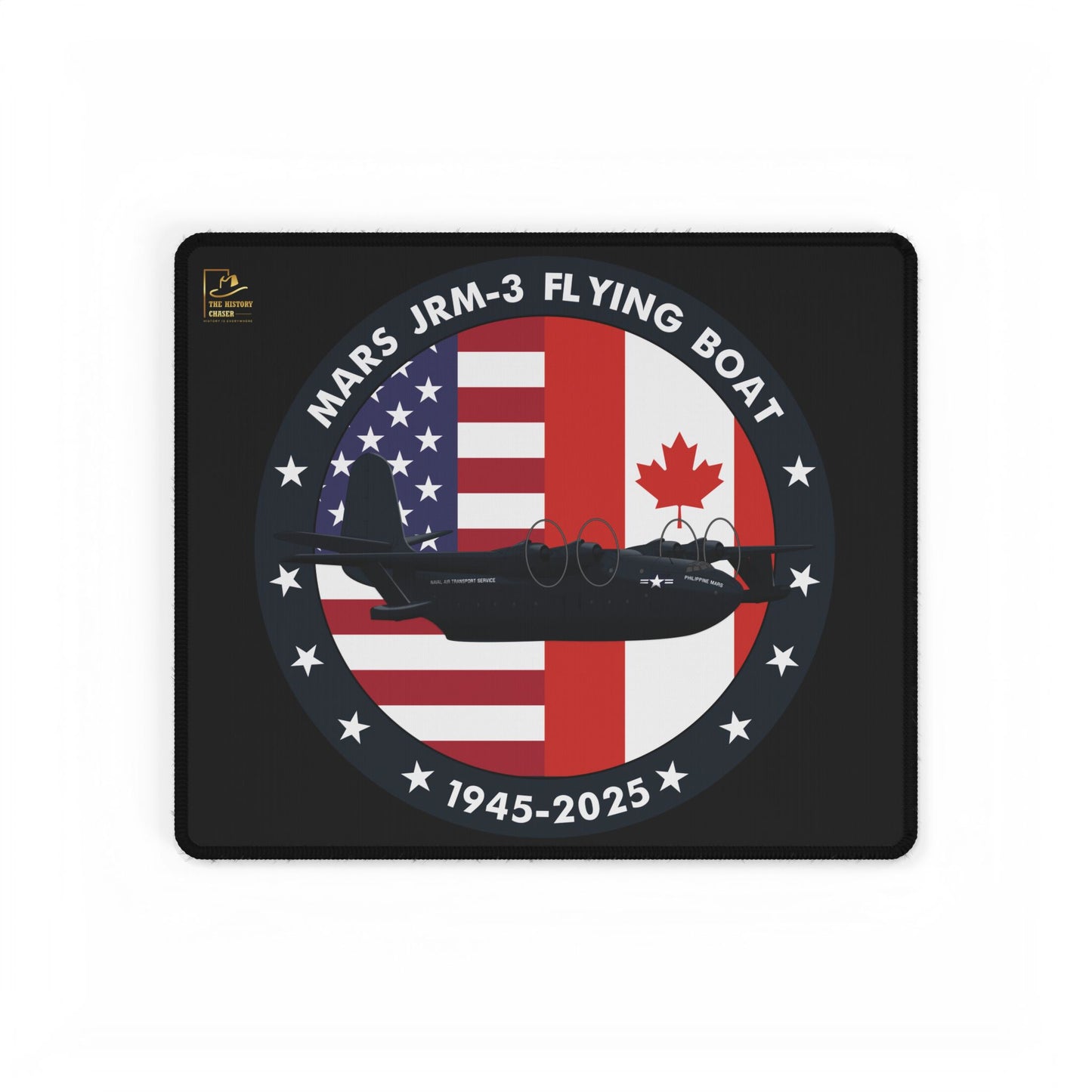 Mars Flying Boat Desk Mat (Black)