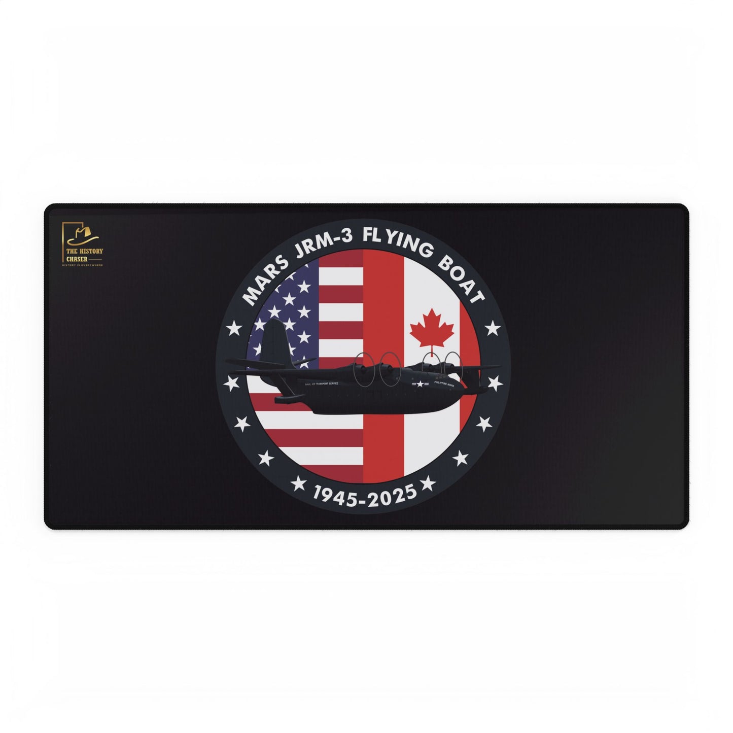 Mars Flying Boat Desk Mat (Black)