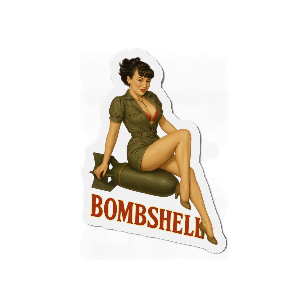 Bombshell Varga Style Nose Art  Magnet
