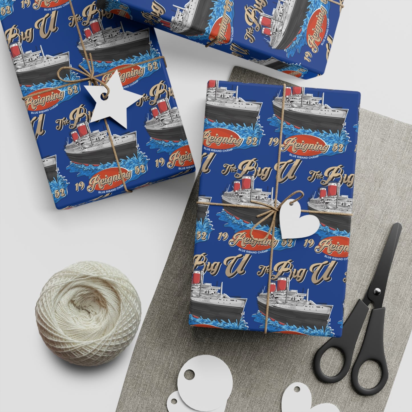 Big U  Gift Wrapping Paper Sheets, 1pc