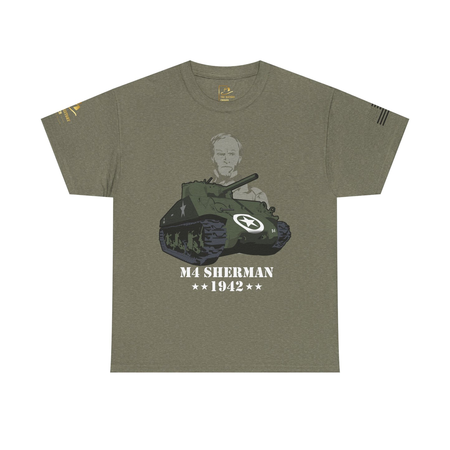 M4 Sherman Tank Vintage Military Tank Front Tee
