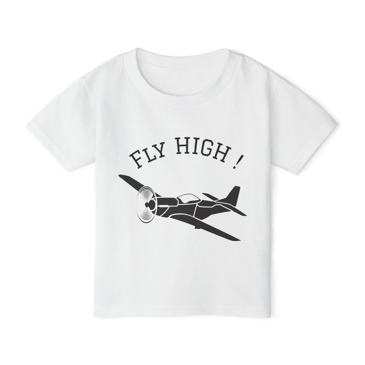 Toddler Aviation T-Shirt - Fly High Plane Tee, Kids Airplane Shirt, Birthday Gift, Toddler Travel Outfit, Airplane Lover Shirt