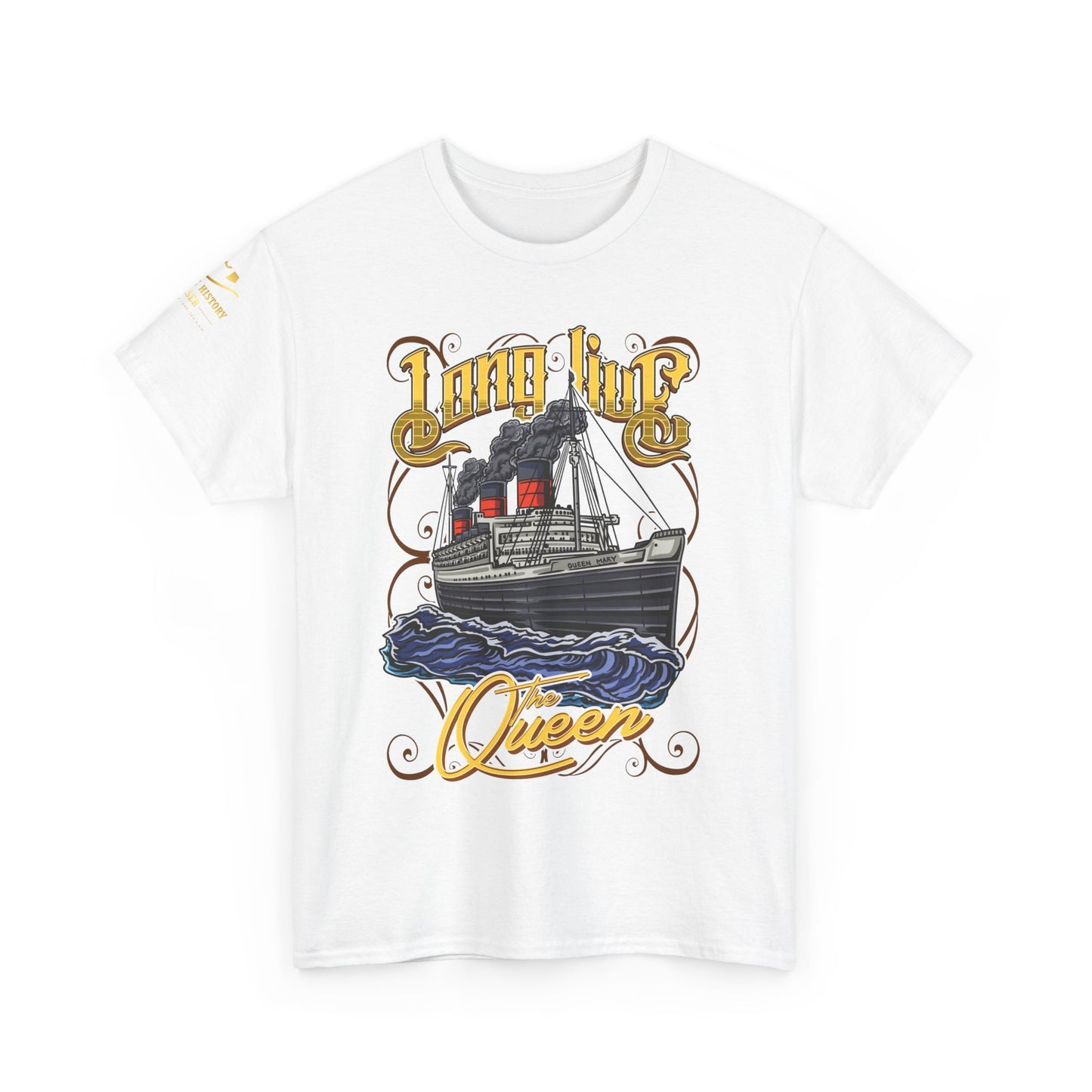 Sail in Style – RMS Queen Mary Heavy Cotton Tee