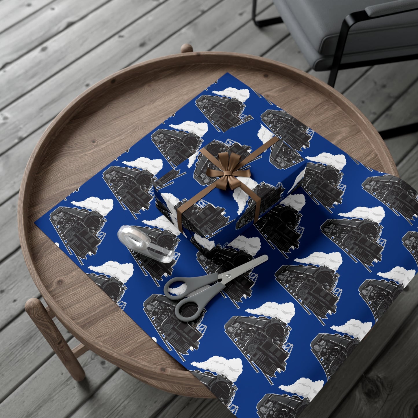 Vintage Train Big Boy Gift Wrap Paper - Perfect for Holidays & Celebrations