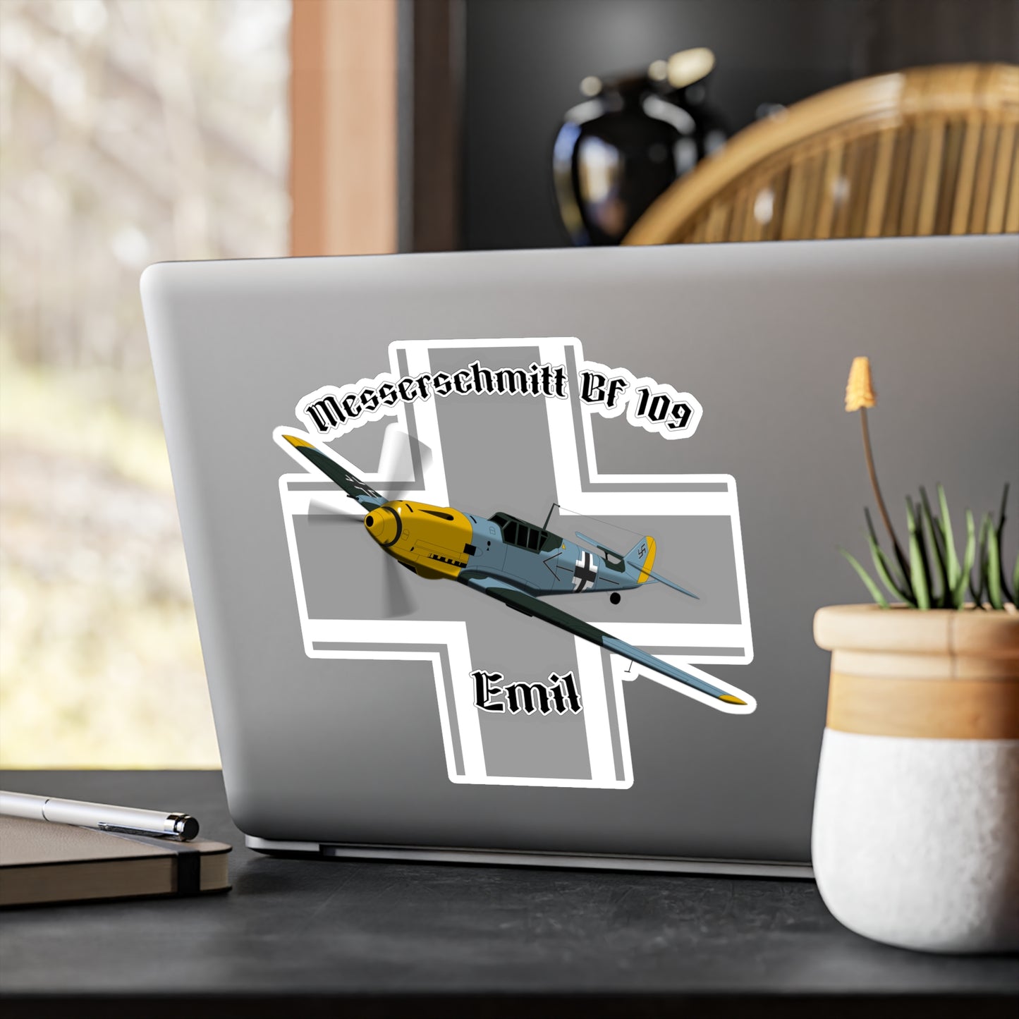 Messerschmitt BF-109 Emil Sticker | Perfect for Aircraft Enthusiasts, 1945-2024