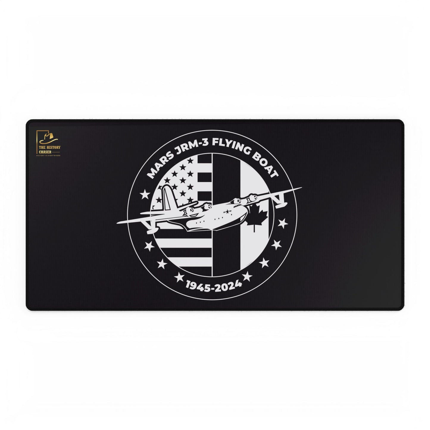 Mars Flying Boat Desk Mat (Black)