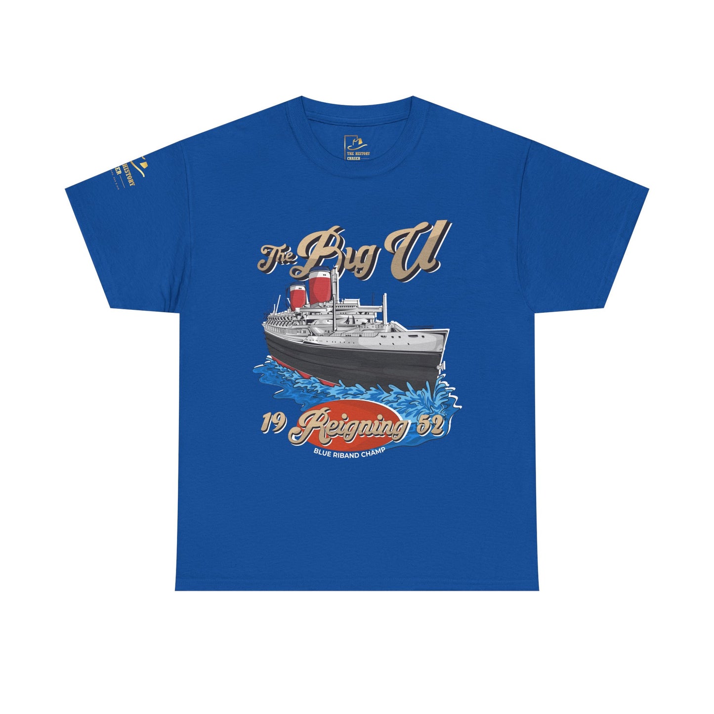 The Big U America's Flagship Tribute tee (Front) - Perfect for Nautical Enthusiasts