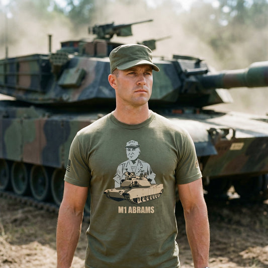 M1 Abrams Military T-Shirt for Veterans and Military Enthusiasts